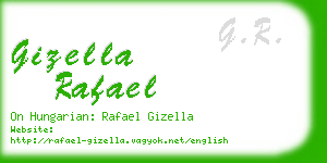 gizella rafael business card